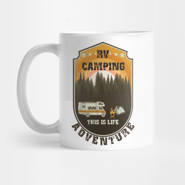 RV Camping Life vintage funny quote, funny retro RV camping by HomeCoquette